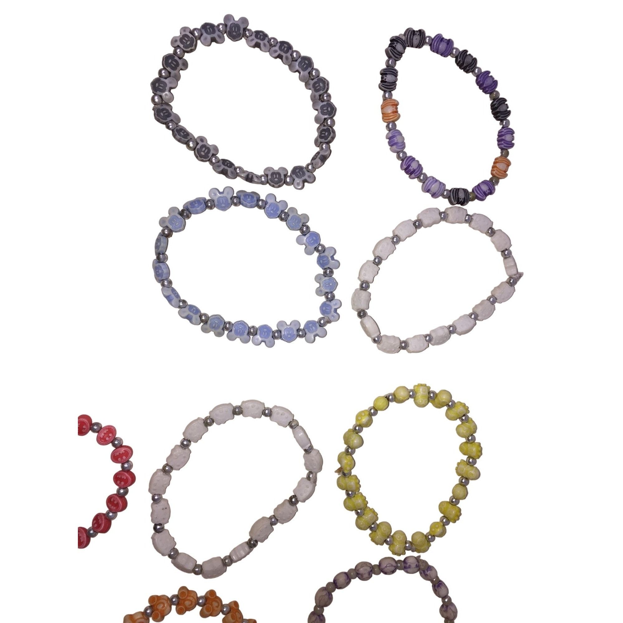 Other Womens/Girls Stretchy Bracelet Lot of 13- Mickey/Minnie Mous Size ONE SIZE - 2 Thumbnail