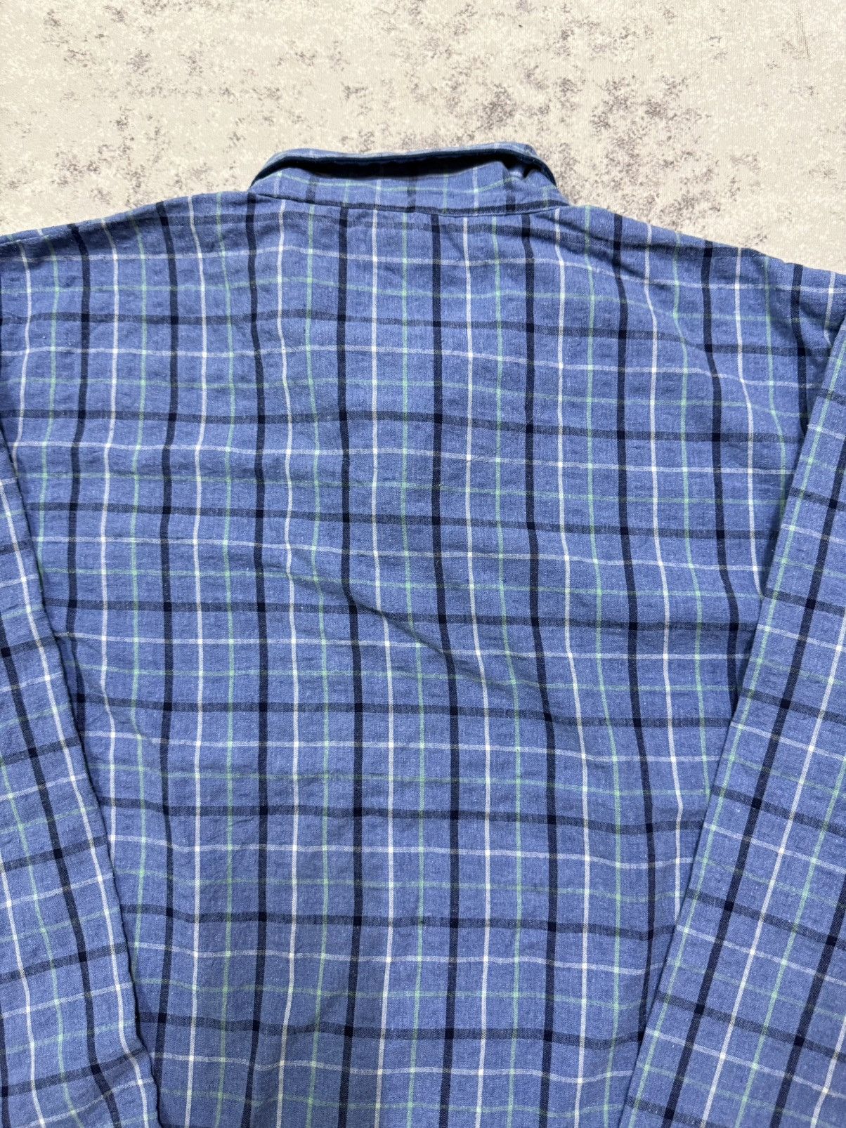 Kansai Yamamoto Kansai Bule Plaid Cotton Flannel pyjama Button Up Size US L / EU 52-54 / 3 - 12 Thumbnail