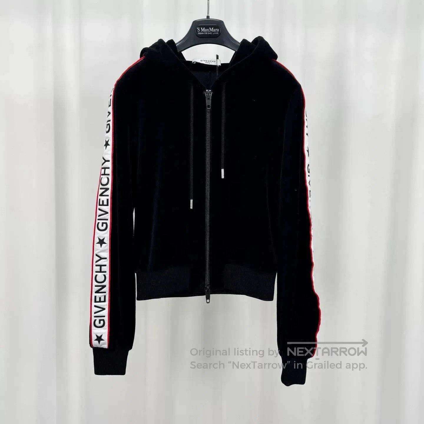 Givenchy Givenchy Velvet Side Logo Zip Jacket. Size XS / US 0-2 / IT 36-38 - 1 Thumbnail