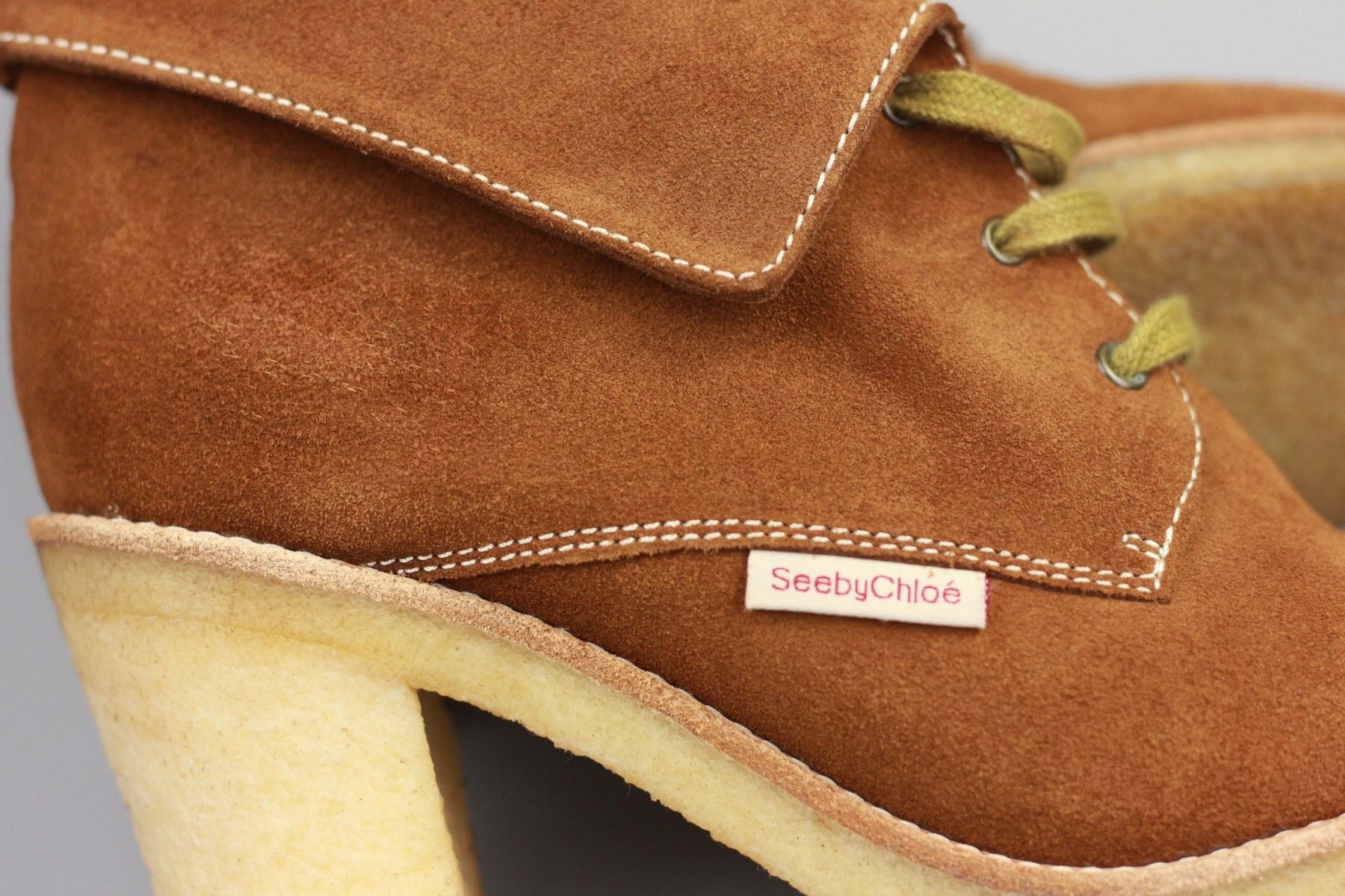 Chloe × See by Chloe See By Chloe Brown Suede Heels Boots Size 37 Size US 7 / IT 37 - 7 Thumbnail