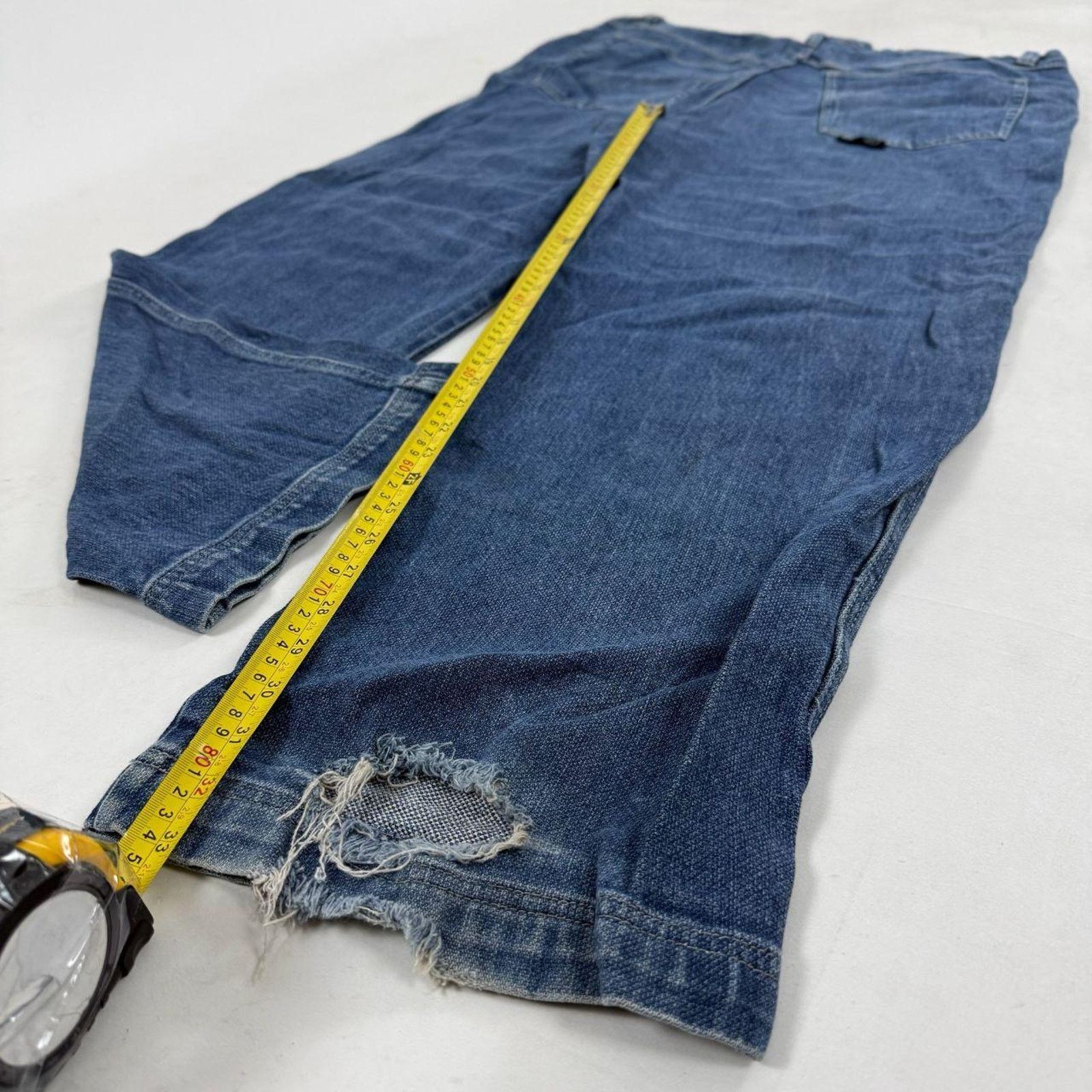 Fubu × JNCO × Vintage Vintage fubu y2k grunge baggy wide leg faded archive jeans Size US 42 / EU 58 - 3 Thumbnail