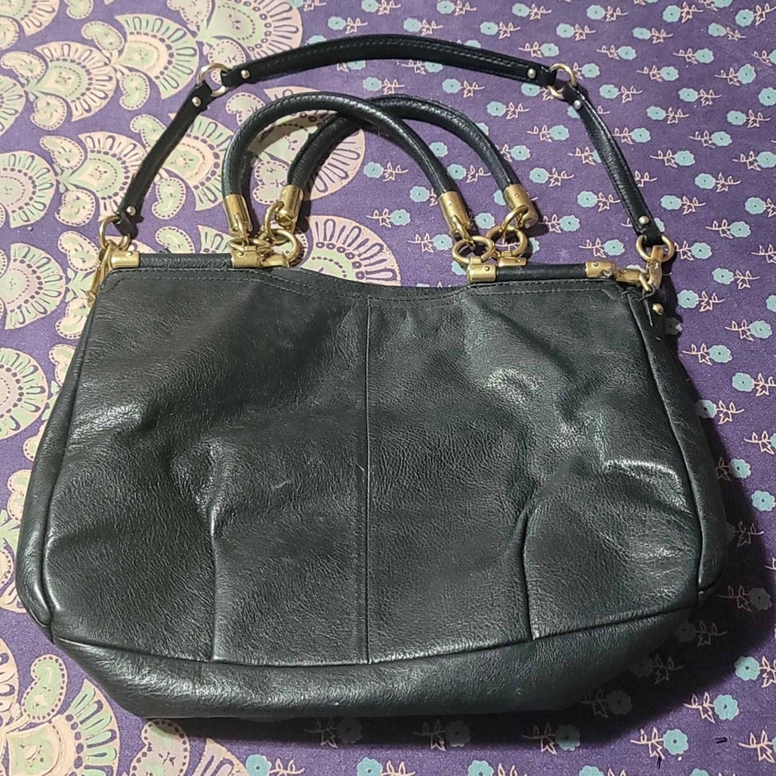 Coach Beautiful Black and Brass Coach Bag Size ONE SIZE - 7 Thumbnail