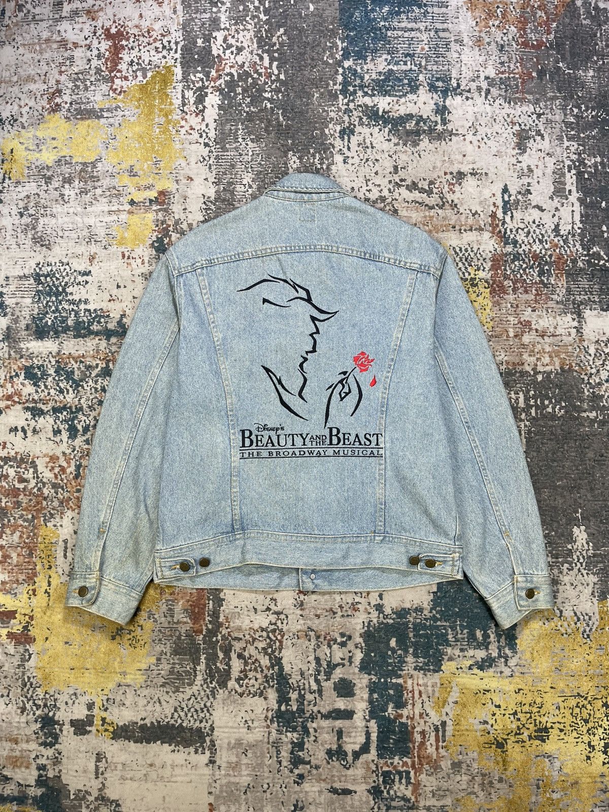 Lee Vtg 90s Lee x Disney Beauty And The Beast Denim Jacket Size US M / EU 48-50 / 2 - 1 Thumbnail