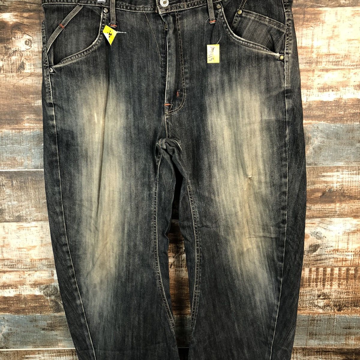 Edwin Edwin Black faded vintage Denim Pants #A1413 Size US 38 / EU 54 - 5 Thumbnail