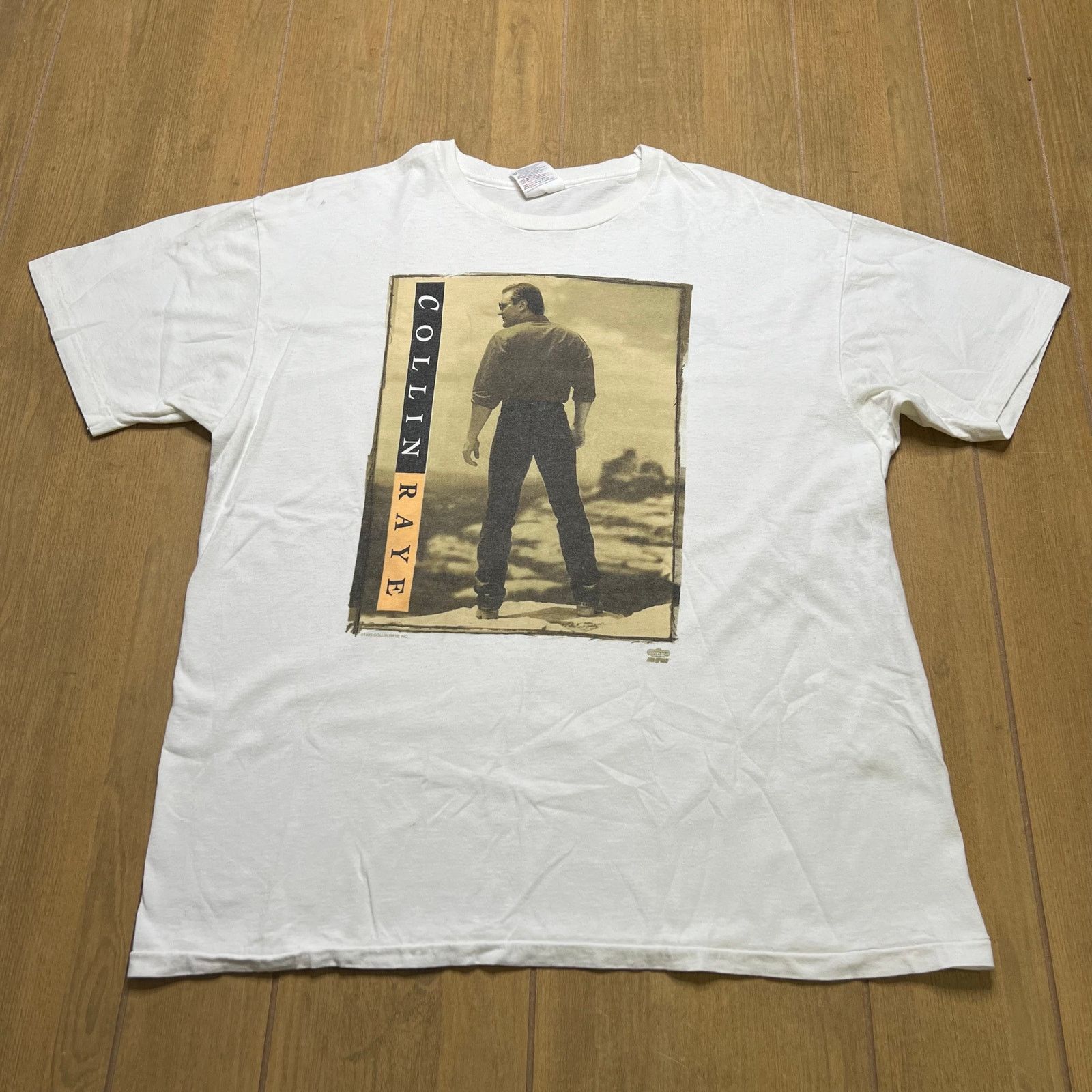 Hanes Vintage 90s Collin Raye merchandise T-shirt Men Sz XL Size US XL / EU 56 / 4 - 1 Thumbnail