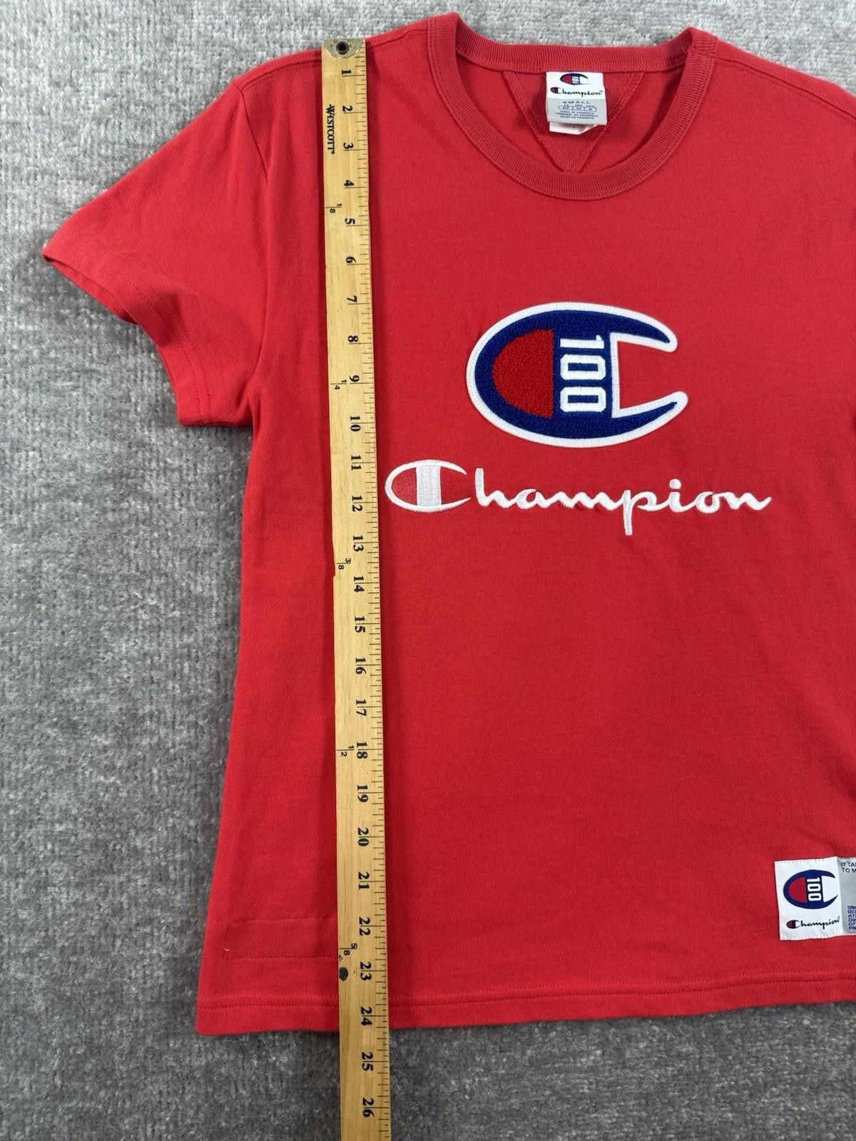 Champion Vintage Champion 100 Year Anniversary Reverse Weave T-Shirt Size US S / EU 44-46 / 1 - 4 Thumbnail