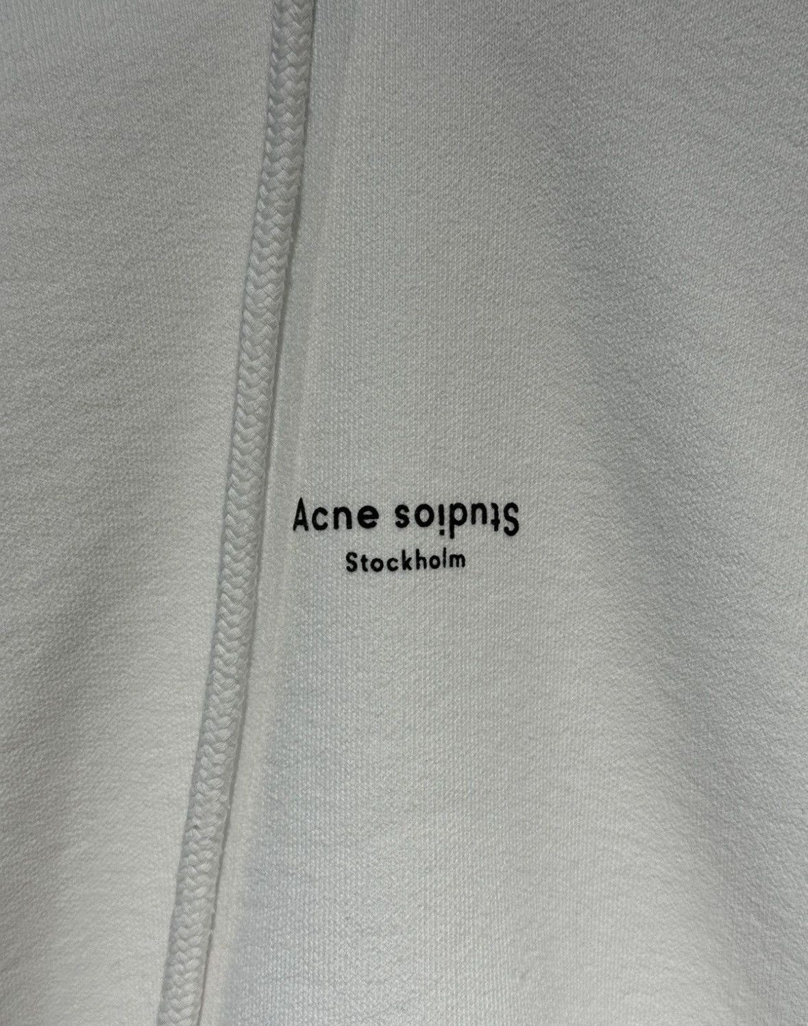 Acne Studios ACNE STUDIOS Reverse Logo Fleece Hoodie Size XS / US 0-2 / IT 36-38 - 4 Thumbnail