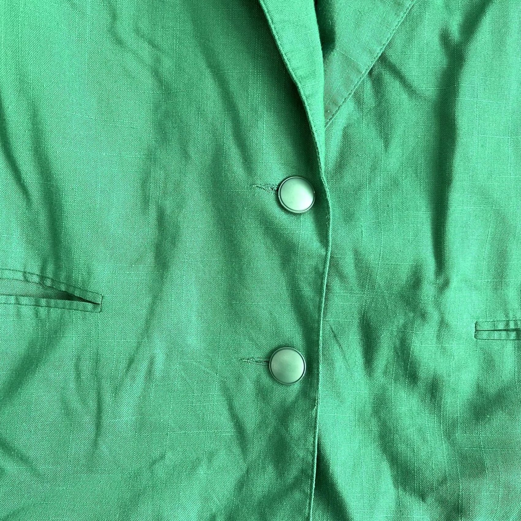 Vintage Vintage Suburbans Blazer Jacket Womens 18 Green Lined 3/4 Sleeve Career Tailored Size XL / US 12-14 / IT 48-50 - 3 Thumbnail