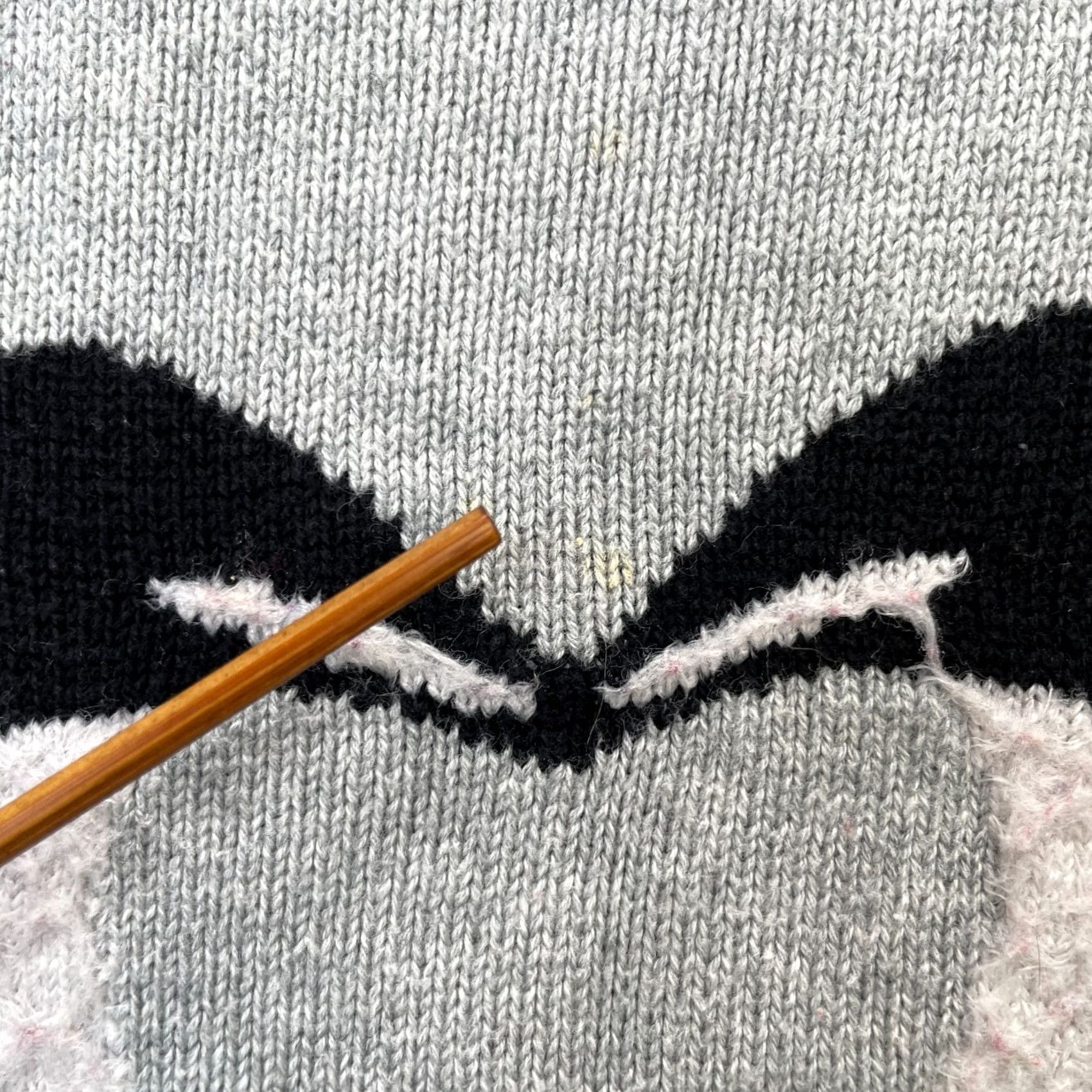 Charter Club Charter Club Sweater Women Small Gray Kissing Penguins Cotton Tight Knit Ribbed Size S / US 4 / IT 40 - 5 Thumbnail