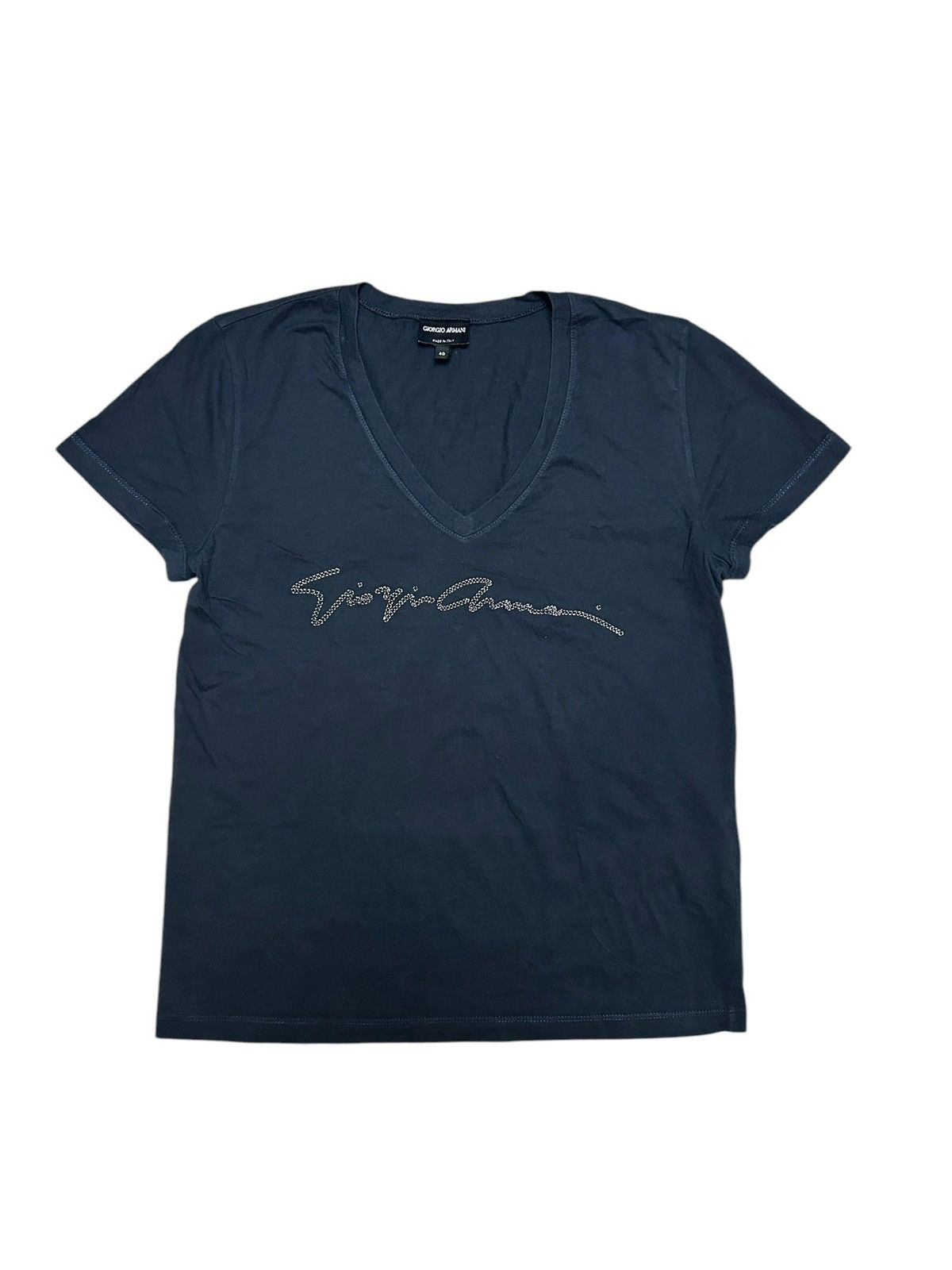 Giorgio Armani Logo T-Shirt Size S / US 4 / IT 40 - 2 Thumbnail