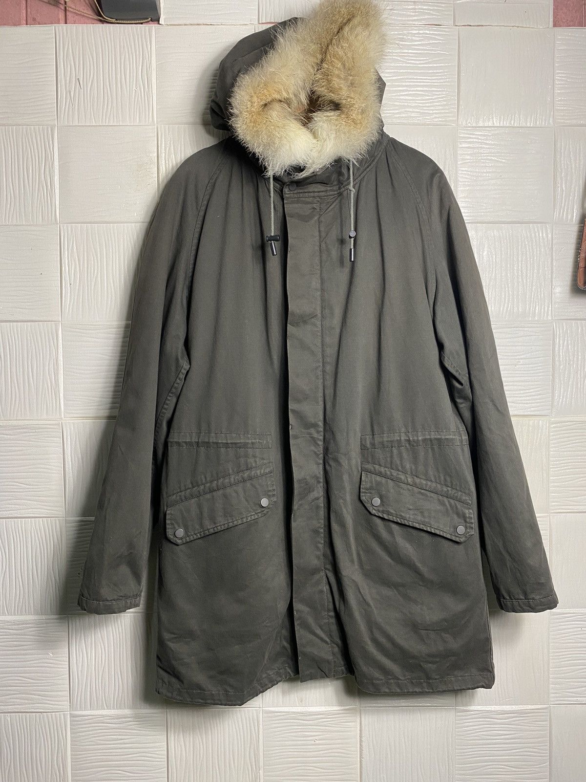 Yves Salomon Yves Salomon Homme Fur-Lined Military Parka - Olive Green Size US L / EU 52-54 / 3 - 2 Thumbnail