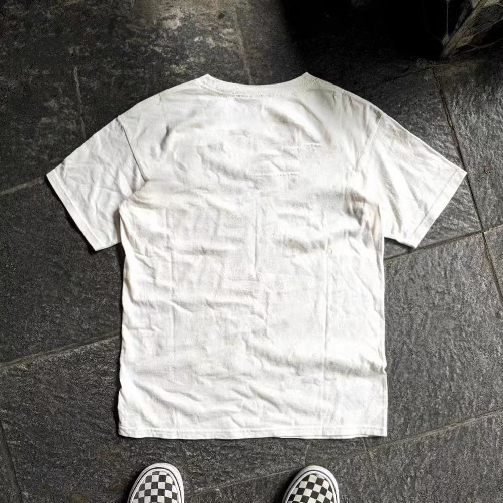 Japanese Brand × Vintage White cotton t-shirt with retro chair pattern Size US M / EU 48-50 / 2 - 2 Thumbnail