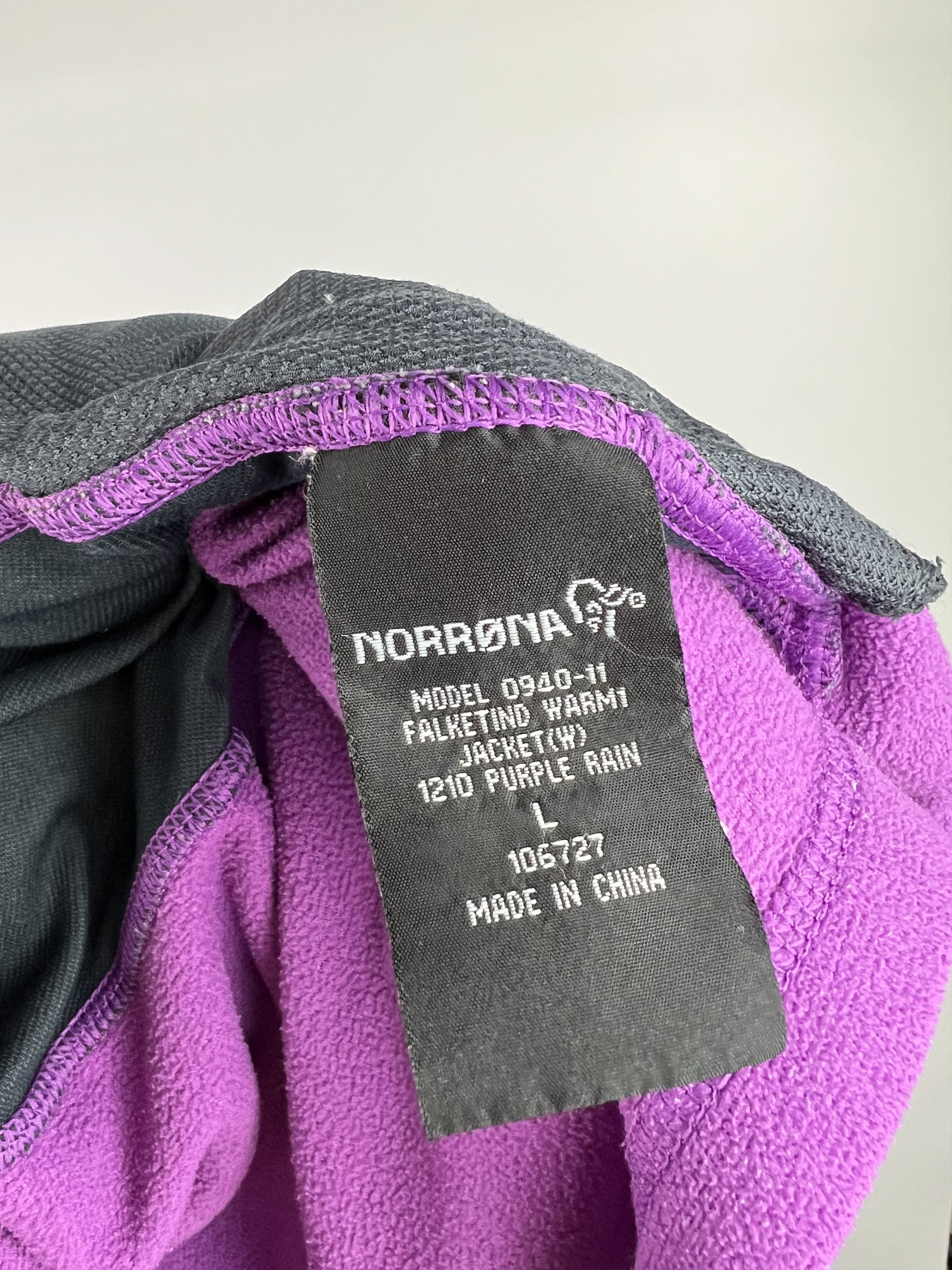 Norrona Norrona Falketind Warm1 Polartec Jacket Purple Gray Size L / US 10 / IT 46 - 5 Thumbnail