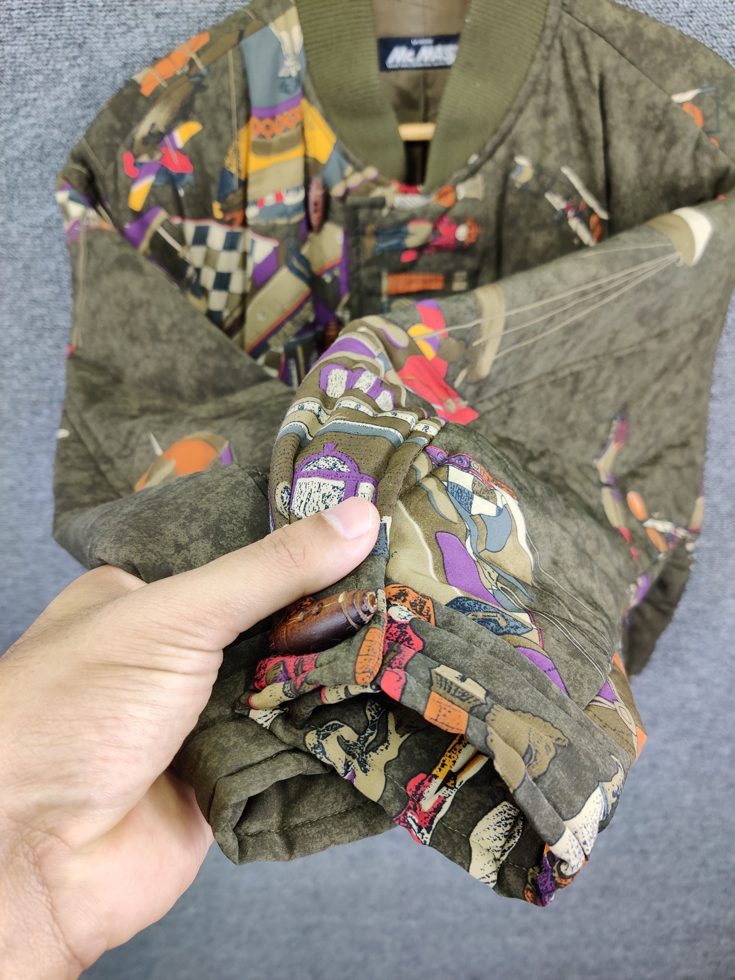 Japanese Brand Mc Massi Abstract Luxury Style Bomber Jacket Size US M / EU 48-50 / 2 - 10 Thumbnail