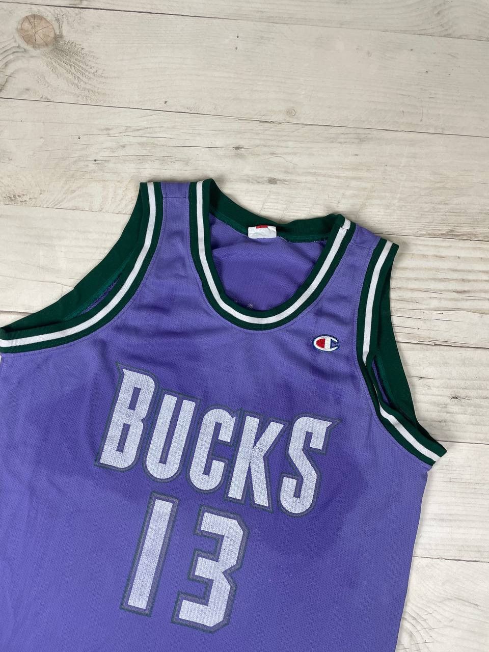 Champion Vintage Champion Milwaukee Bucks Robinson #13 NBA Jersey Size US XL / EU 56 / 4 - 2 Thumbnail