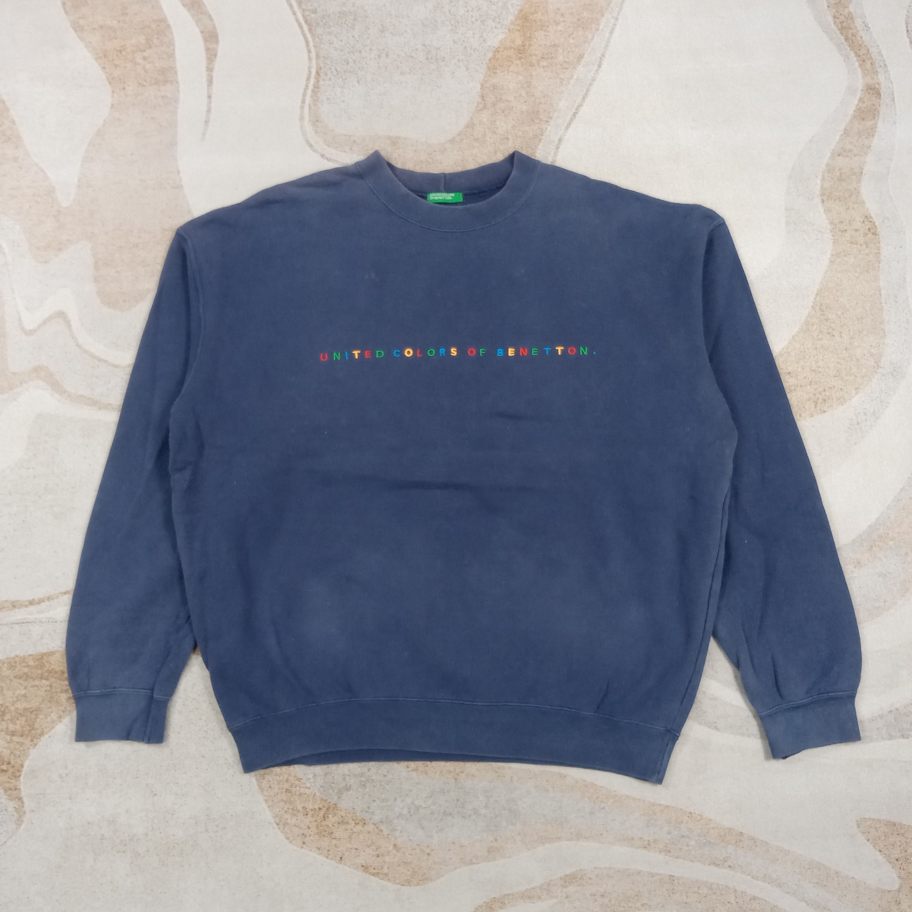 Benetton United Colors of Benetton Baggy Sweatshirt C291N20 Size US XL / EU 56 / 4 - 1 Thumbnail
