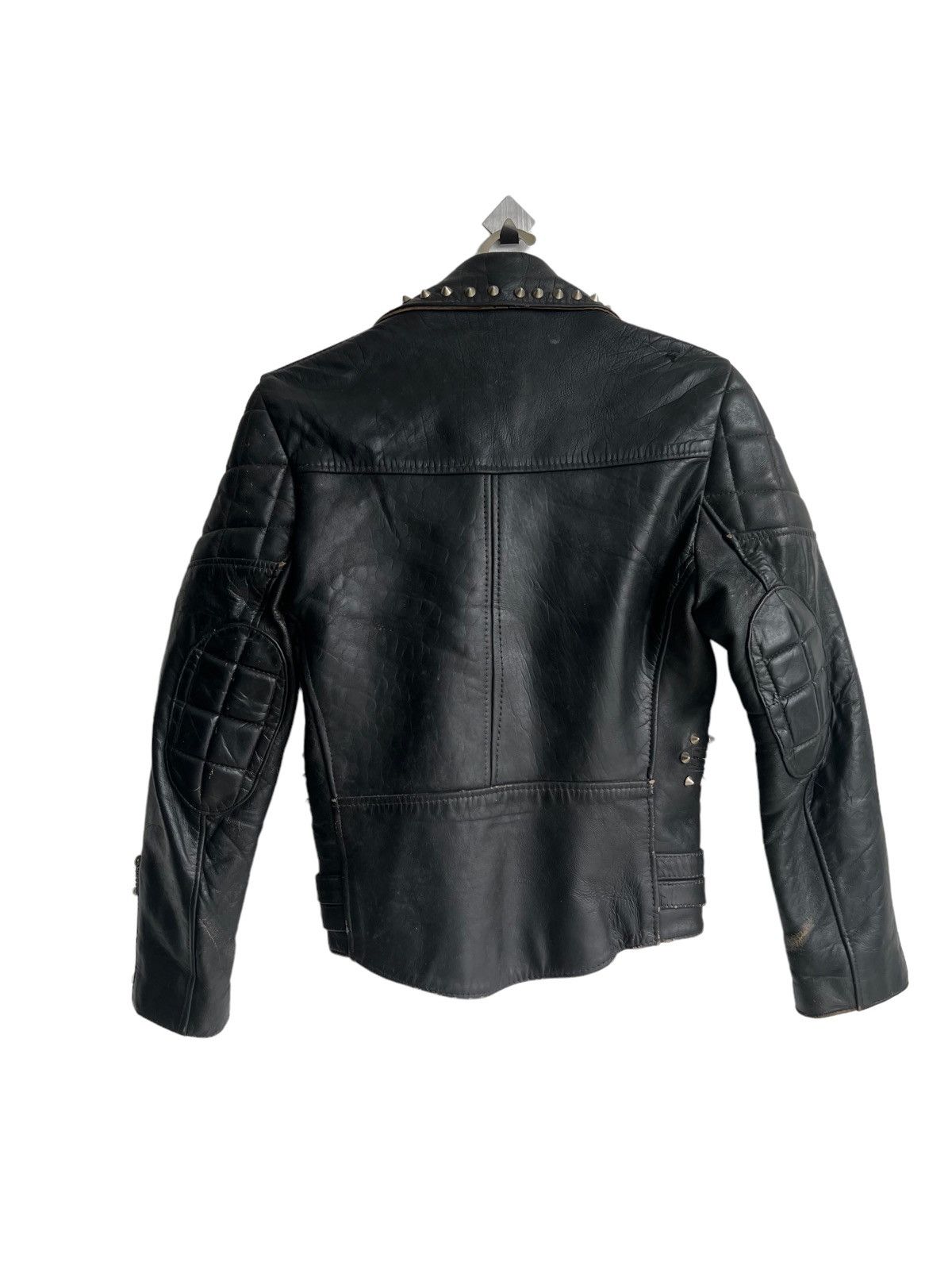 Kadoya 1980s Kadoya Style Stud Double Collar Leather Biker Jacket Size US M / EU 48-50 / 2 - 6 Thumbnail