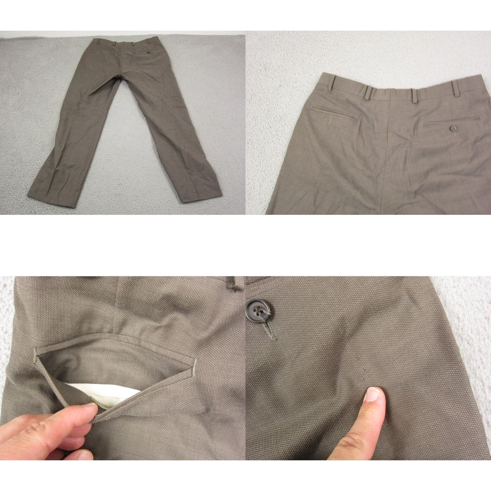 Brooks Brothers Brooks Brothers Pants Mens W36 L30 Brown 346 Fitzgerald Fit 100% Wool Formal Dress Pants Flat Front Size US 36 / EU 52 - 10 Thumbnail