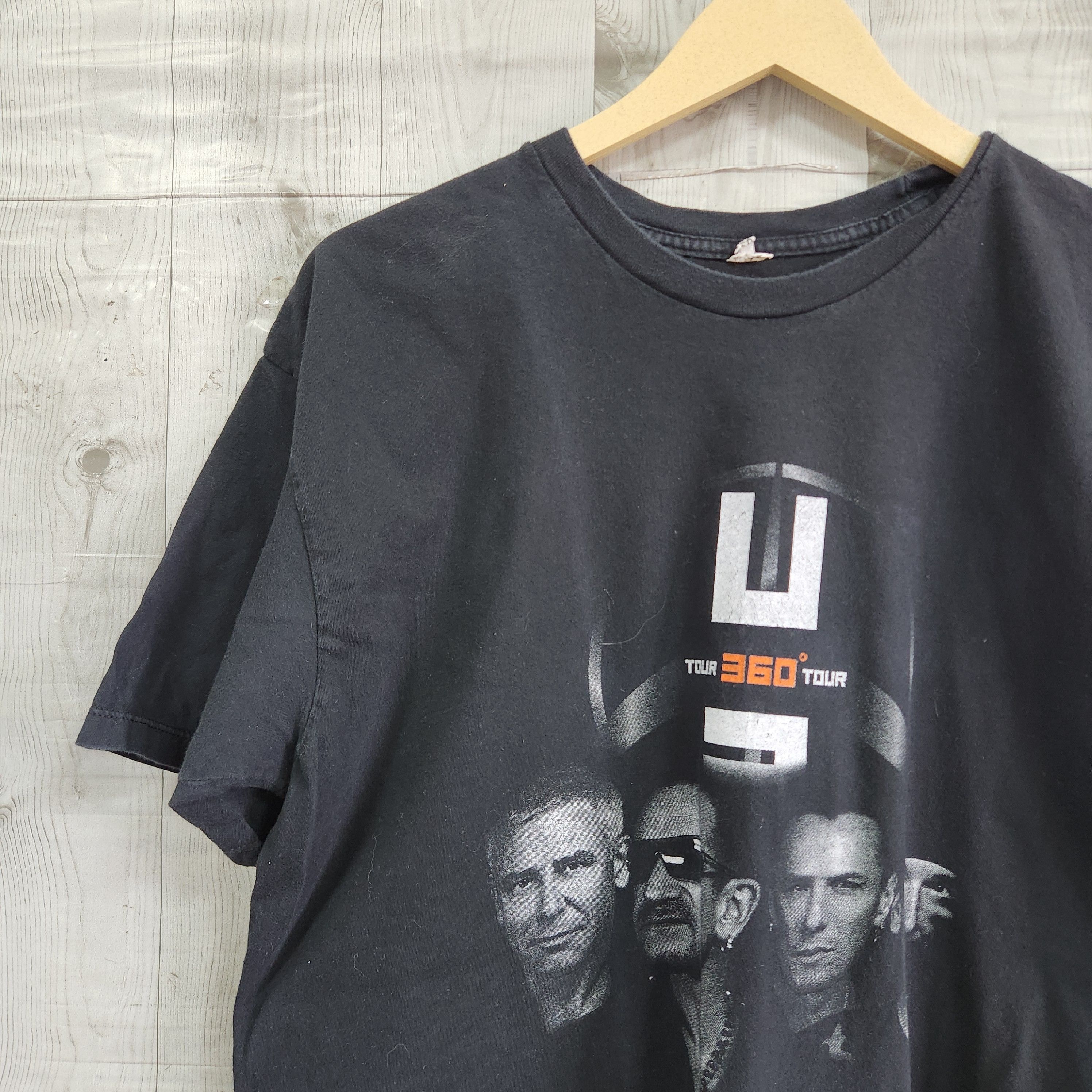 Band Tees × Vintage Vintage Y2K Bono U2 Tour 360 Black TShirt Size US L / EU 52-54 / 3 - 6 Thumbnail