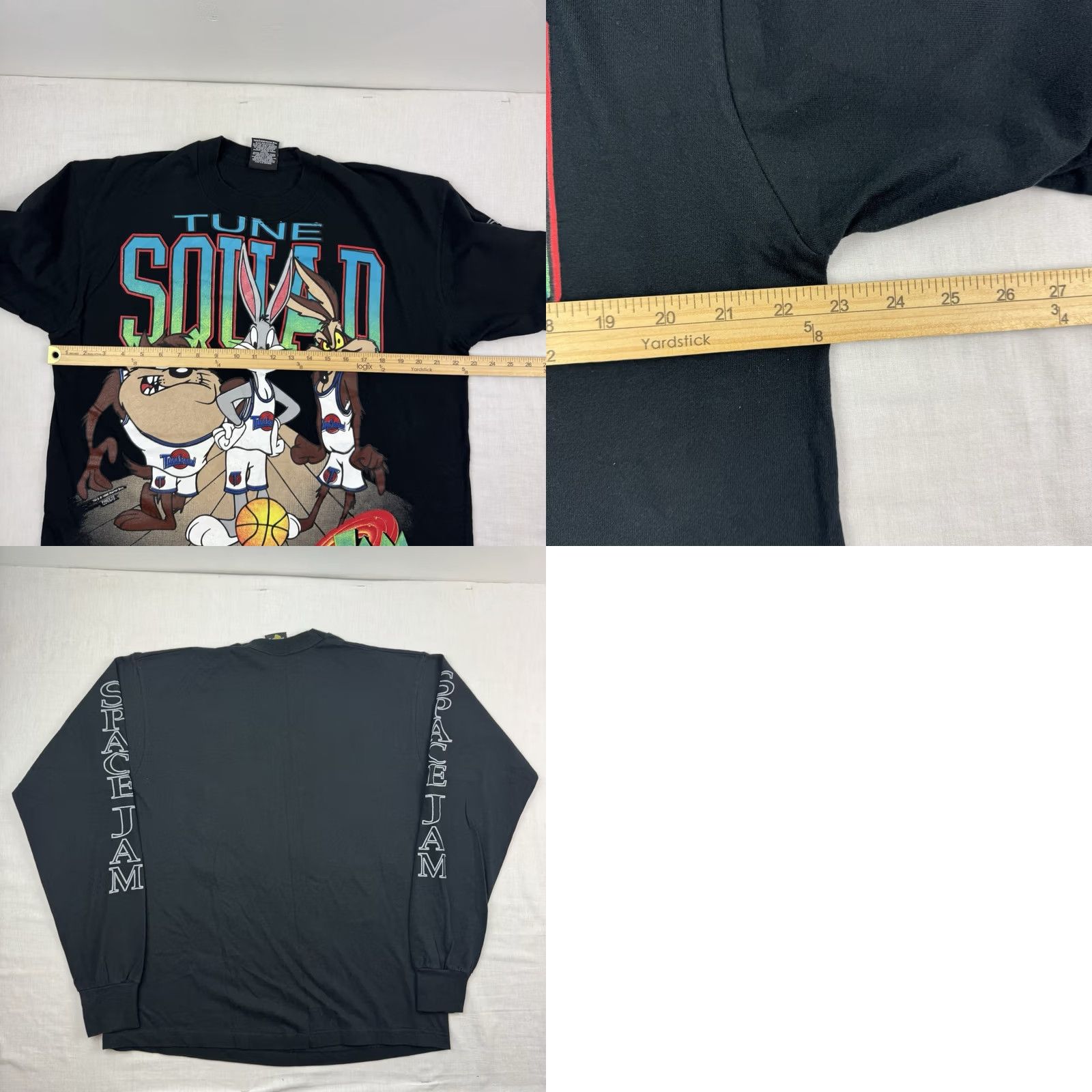 Vintage VINTAGE Space Jam T Shirt Long Sleeve Adult Large Tune Squad Looney Tunes 90s Size US L / EU 52-54 / 3 - 8 Thumbnail