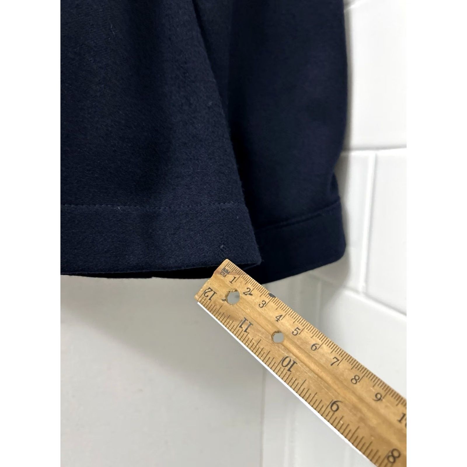 Vintage VINTAGE LL Bean Jacket Womens 16 Navy 100% Wool Made in USA Cardigan Gold Buttons Blue Wool Coat Women Size XXL / US 16-18 / IT 52-54 - 6 Thumbnail