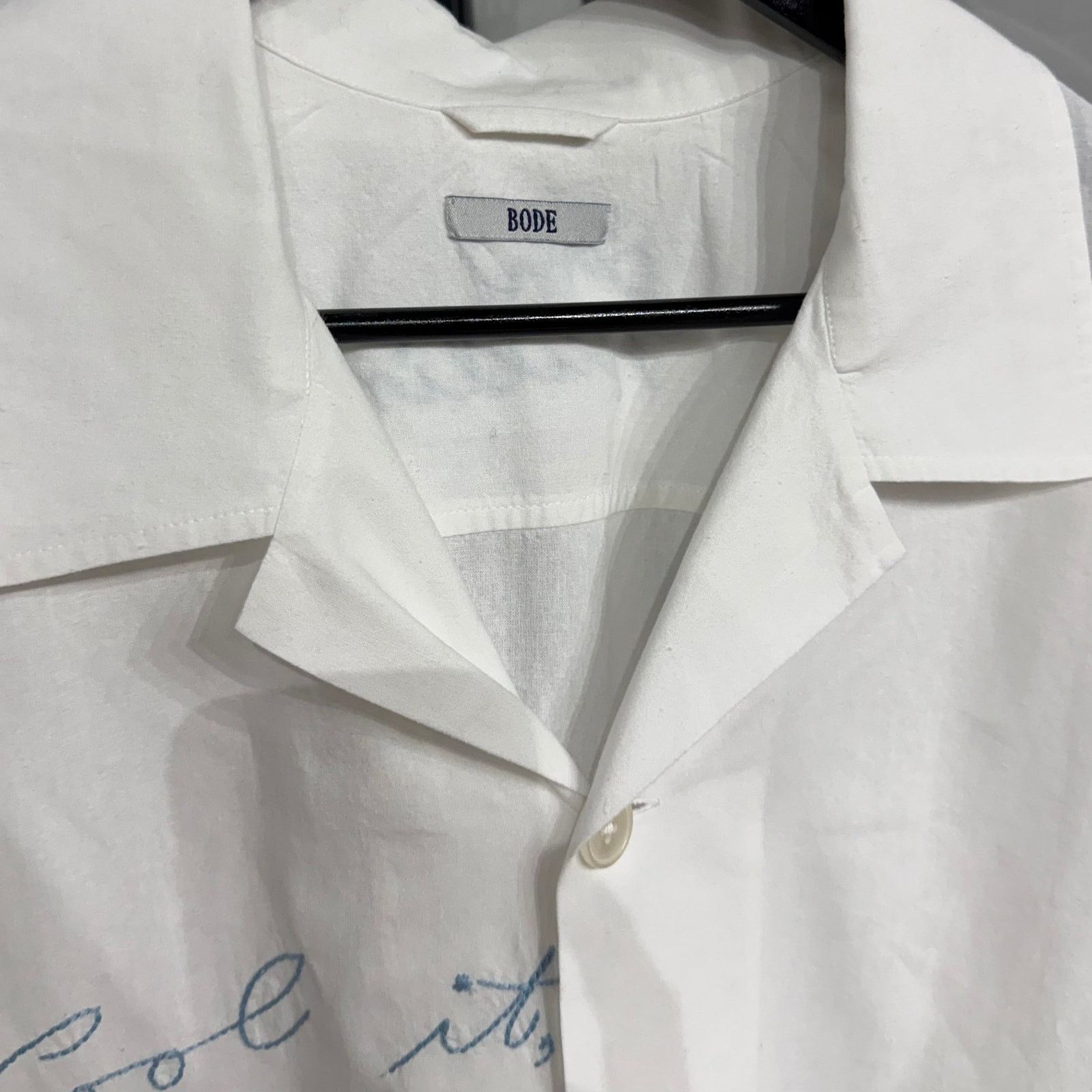 Bode Bode "His-and-Hers" Embroidered cotton shirt - XL Size US XL / EU 56 / 4 - 4 Thumbnail