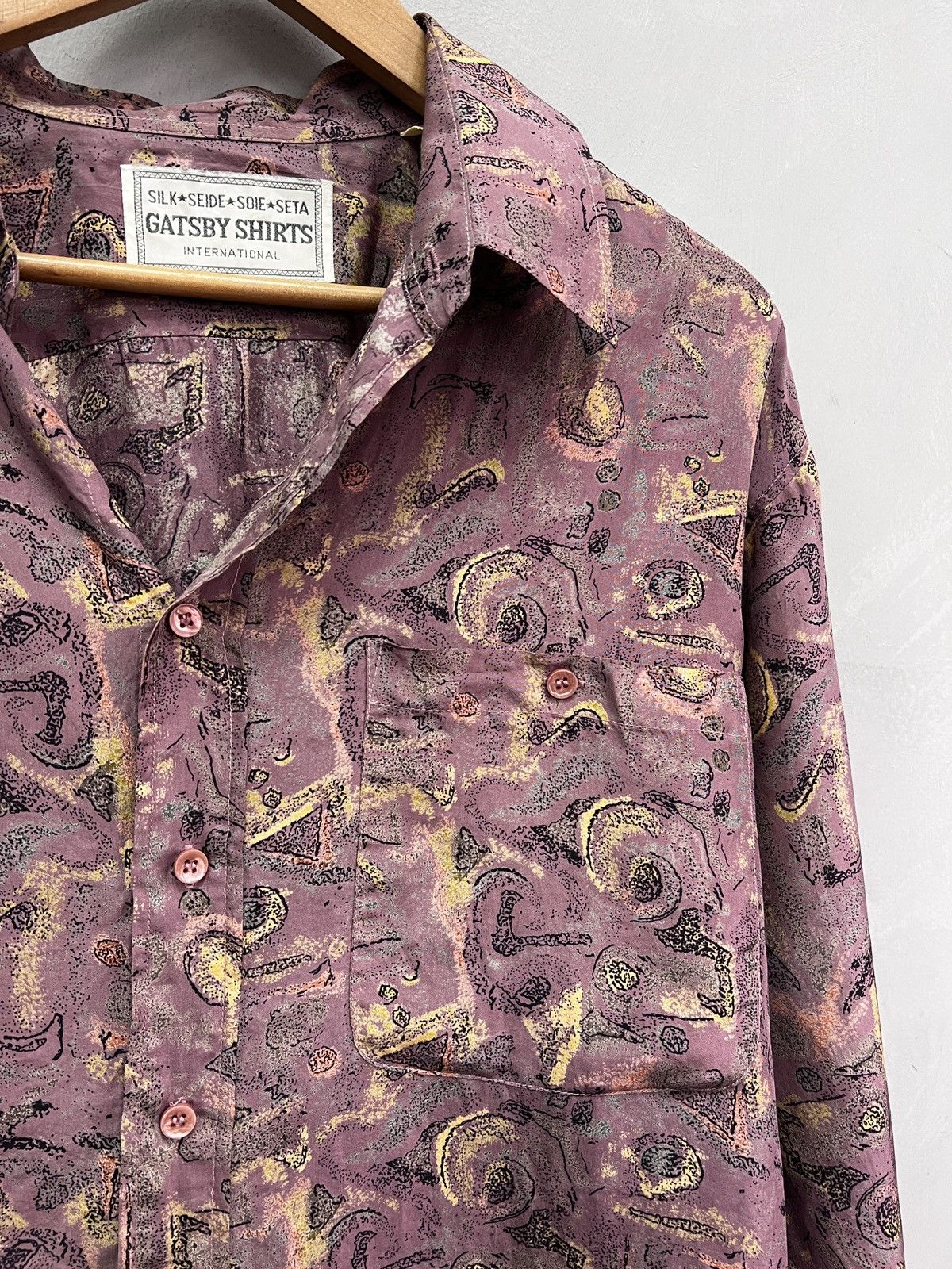 Christian Dior Monsieur Silk dior style Shirt button up Gatsby Shirt Pink Printed Size US L / EU 52-54 / 3 - 3 Thumbnail