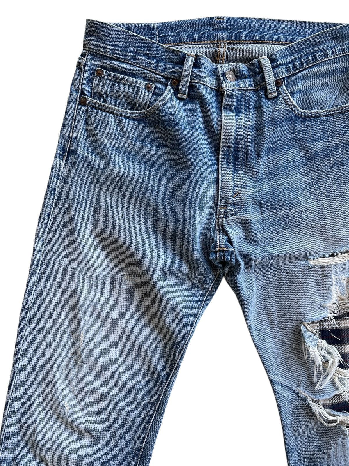 Levi's Vintage Clothing Vintage Levis Ripped Distressed Denim Size US 30 / EU 46 - 5 Thumbnail