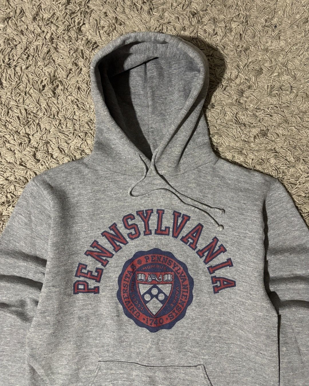 Russell Athletic 1980’s Russell Athletic “Pennsylvania” Heather Grey Hoodie Size US M / EU 48-50 / 2 - 2 Thumbnail