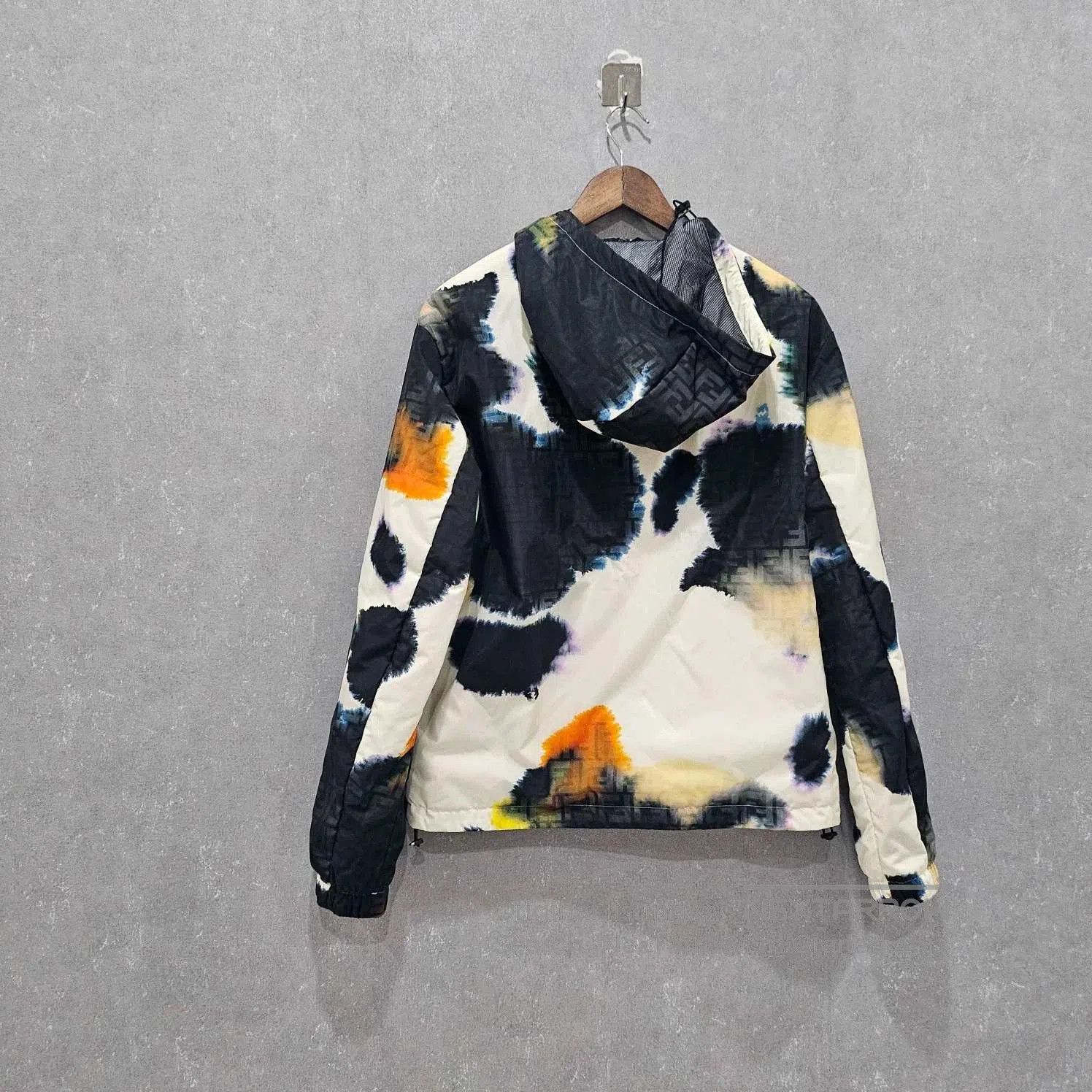 Fendi FENDI SS23 Ink Effect Zip Hooded Jacket. Size US L / EU 52-54 / 3 - 2 Thumbnail