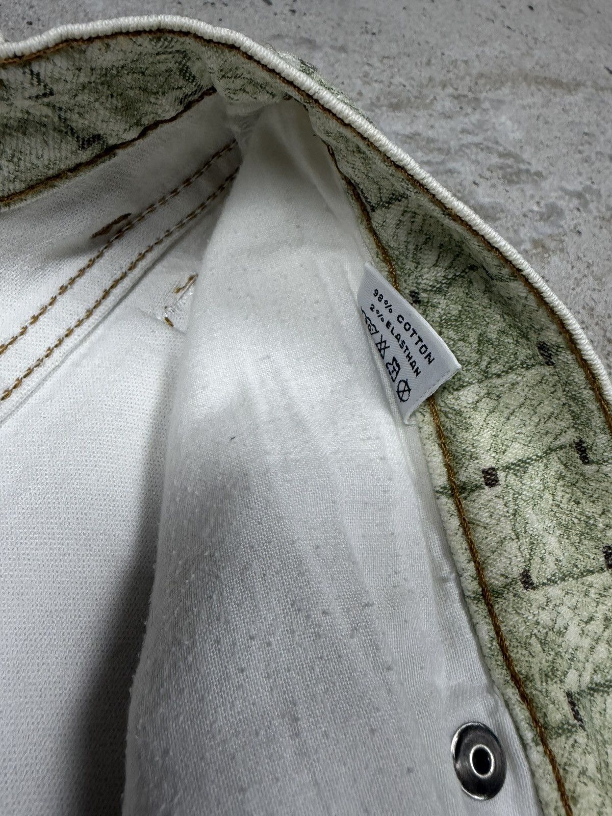 Roberto Cavalli Vintage 90s Roberto Cavalli Animal Print Jeans Denim Pants Size 31" - 5 Thumbnail