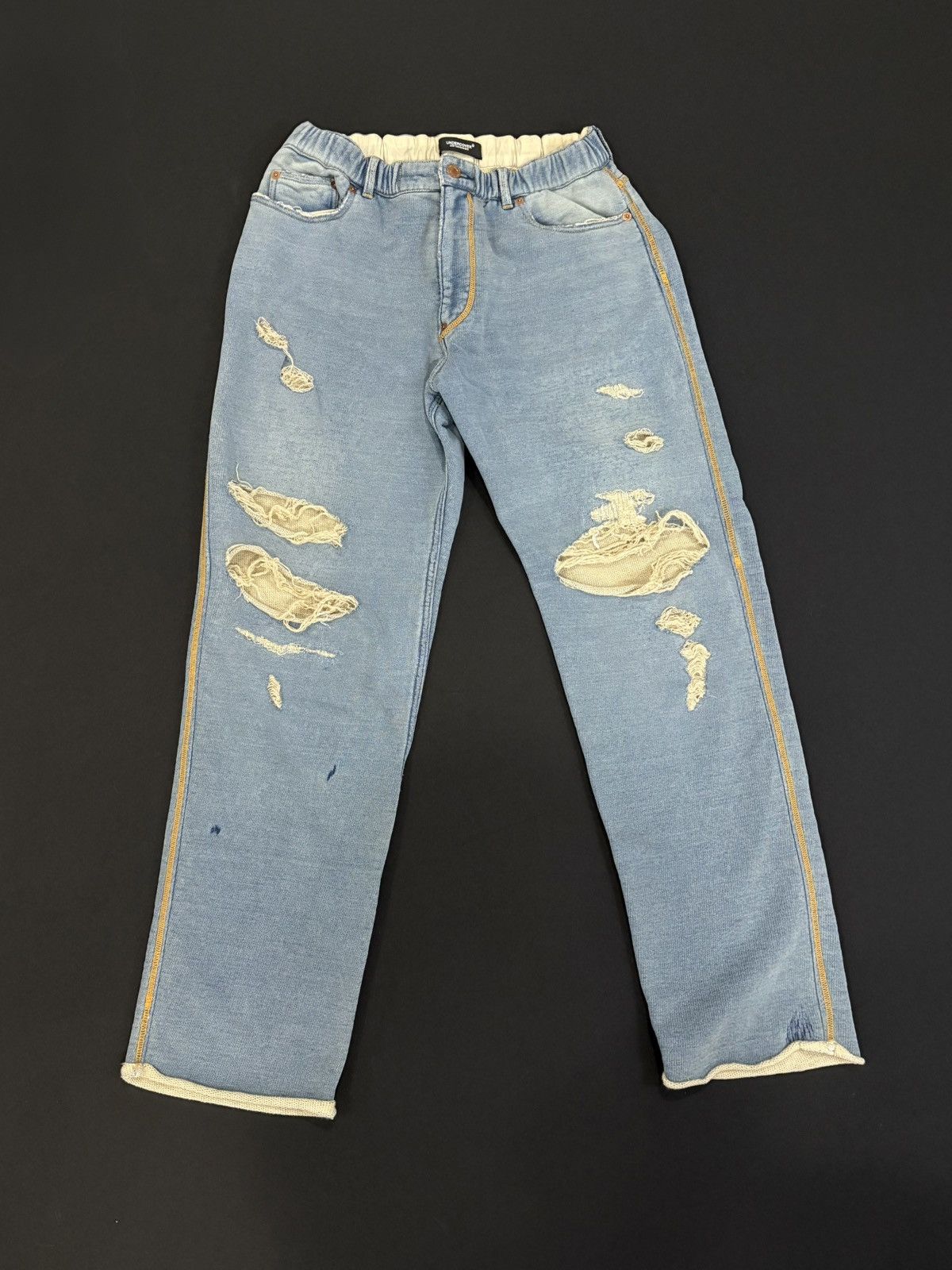 Undercover AW18 “Slashed Denim” Sweatpants