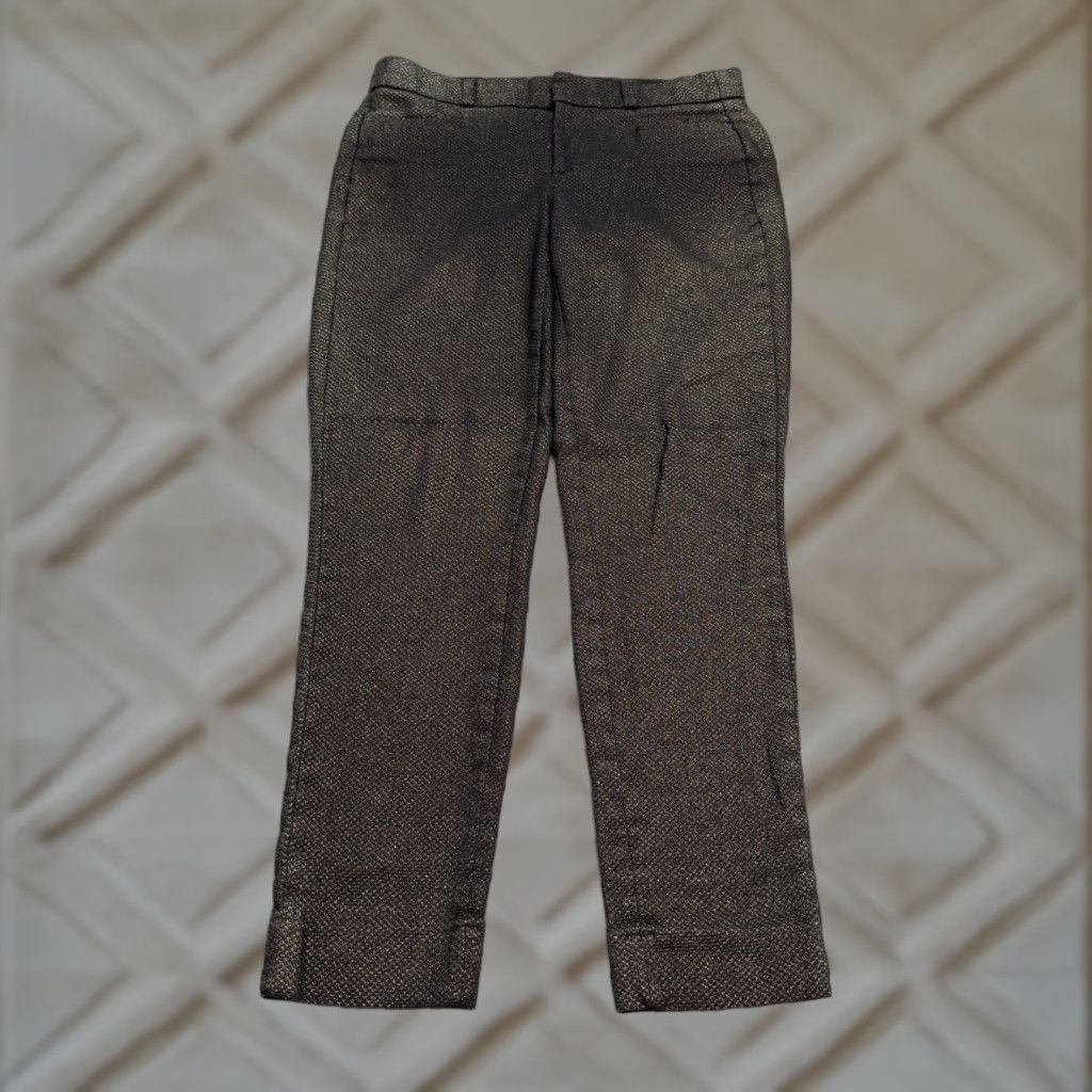 Banana Republic **Sloan Banana Republic Women Gold Metallic Slim Fit Ankle Pants** User: **Women Gold Metallic Sloan Banana Republic Slim Fit Ankle Pants** Size 26" / US 2 / IT 38 - 1 Thumbnail