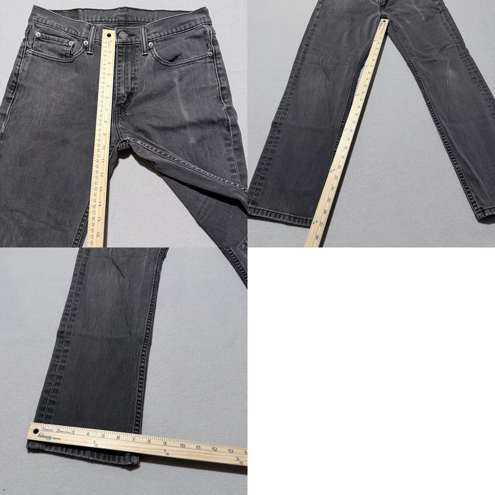 Levi's Levi's 514 Jeans Men Gray Denim Mid Rise Straight Pockets 32x30 Jeans Size US 32 / EU 48 - 9 Thumbnail