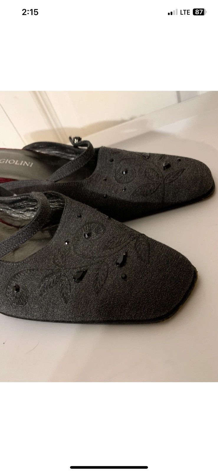 Other ENZO ANGIOLINI Women 9M Black Leather Heel Pump Loafer Shoe Size US 9 / IT 39 - 9 Thumbnail