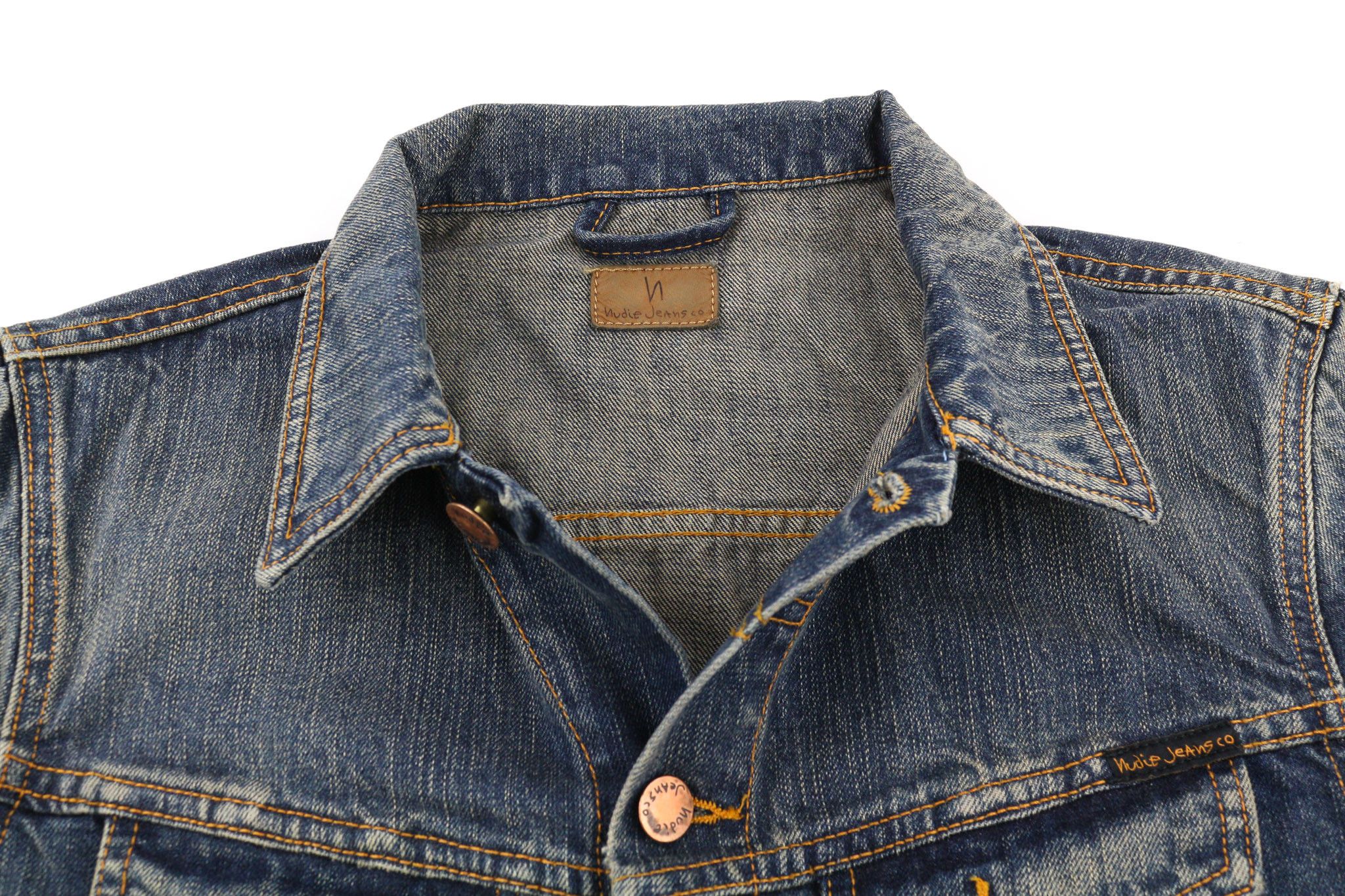Nudie Jeans BILLY DARK AUTHENTIC DENIM S Blue Denim Jacket 80397 Size US S / EU 44-46 / 1 - 4 Thumbnail