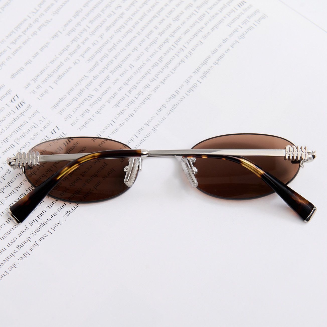 Miu Miu MIU MIU 0MU A54S 1BC90Q SUNGLASSES Size ONE SIZE - 7 Thumbnail