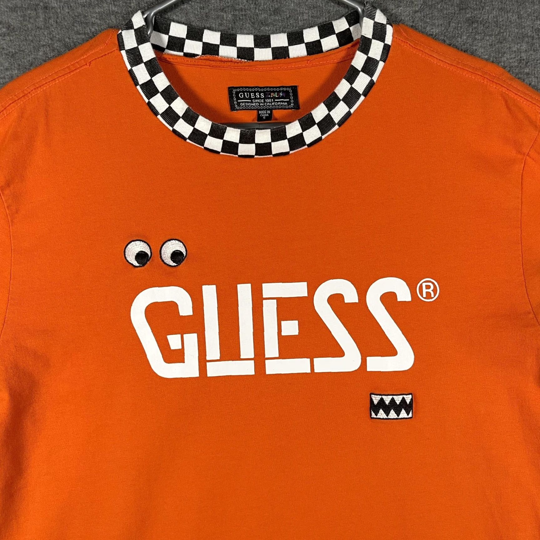 Guess GUESS X J BALVIN Shirt Mens Small Orange Logo Graphic Tee Crewneck Size US S / EU 44-46 / 1 - 2 Thumbnail