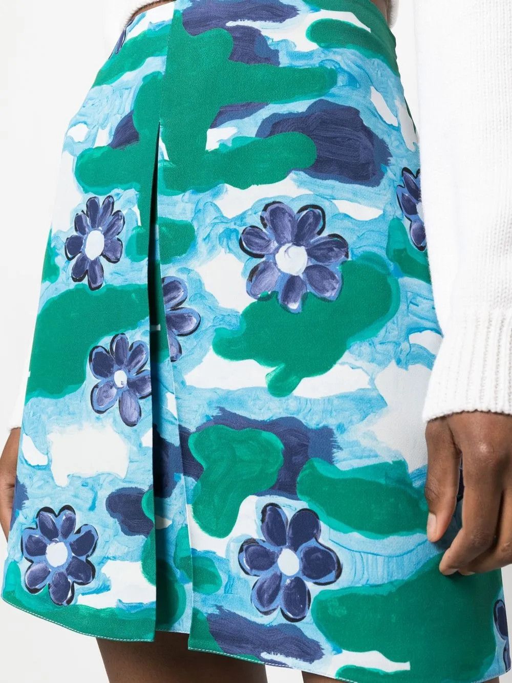 Marni o1y1125 Mini Skirt in Multicolor Size 30" / US 8 / IT 44 - 2 Thumbnail