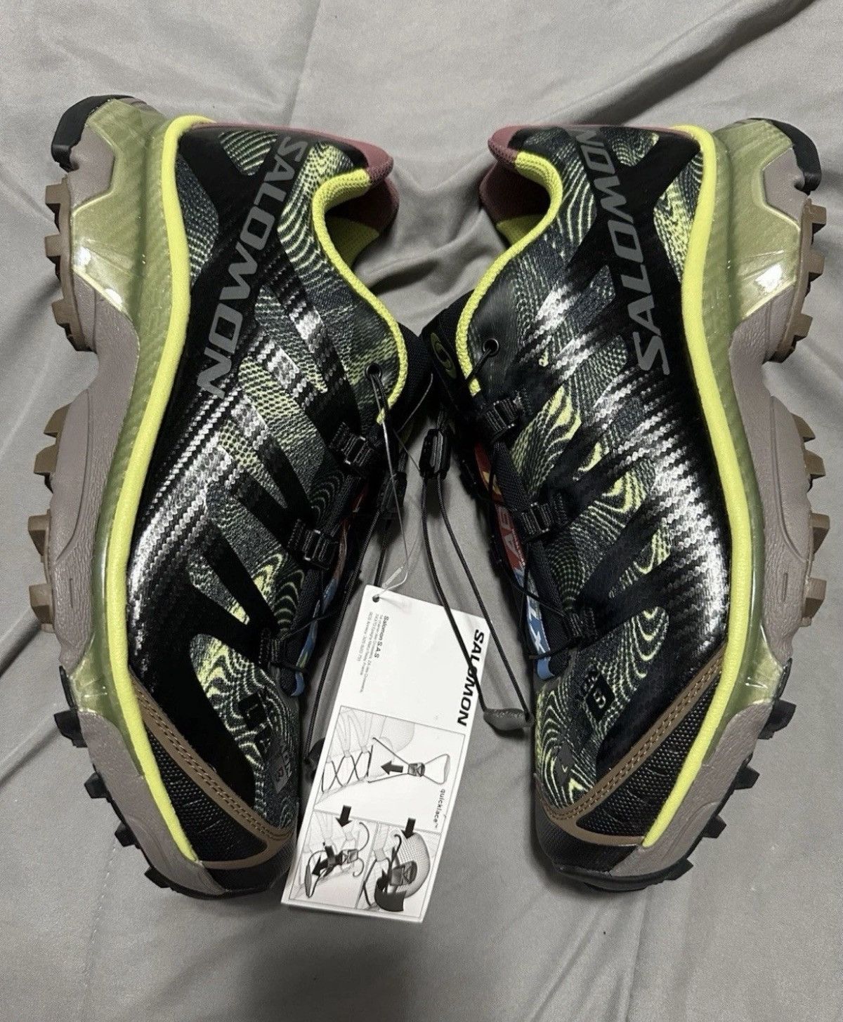 Salomon Salomon XT-4 OG R.A.D Pack - Black Dark Citron Size US 11 / EU 44 - 1 Thumbnail