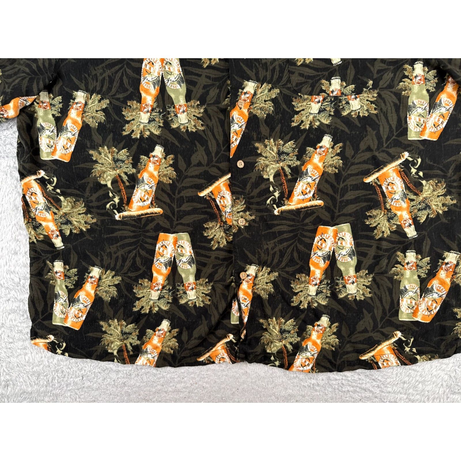 Vintage VINTAGE Puritan Shirt Men 3XL Black Floral Hawaiian Palm 100% Rayon Viscose Button-Up Collar Shirt Adults Mens Size US XXL / EU 58 / 5 - 5 Thumbnail