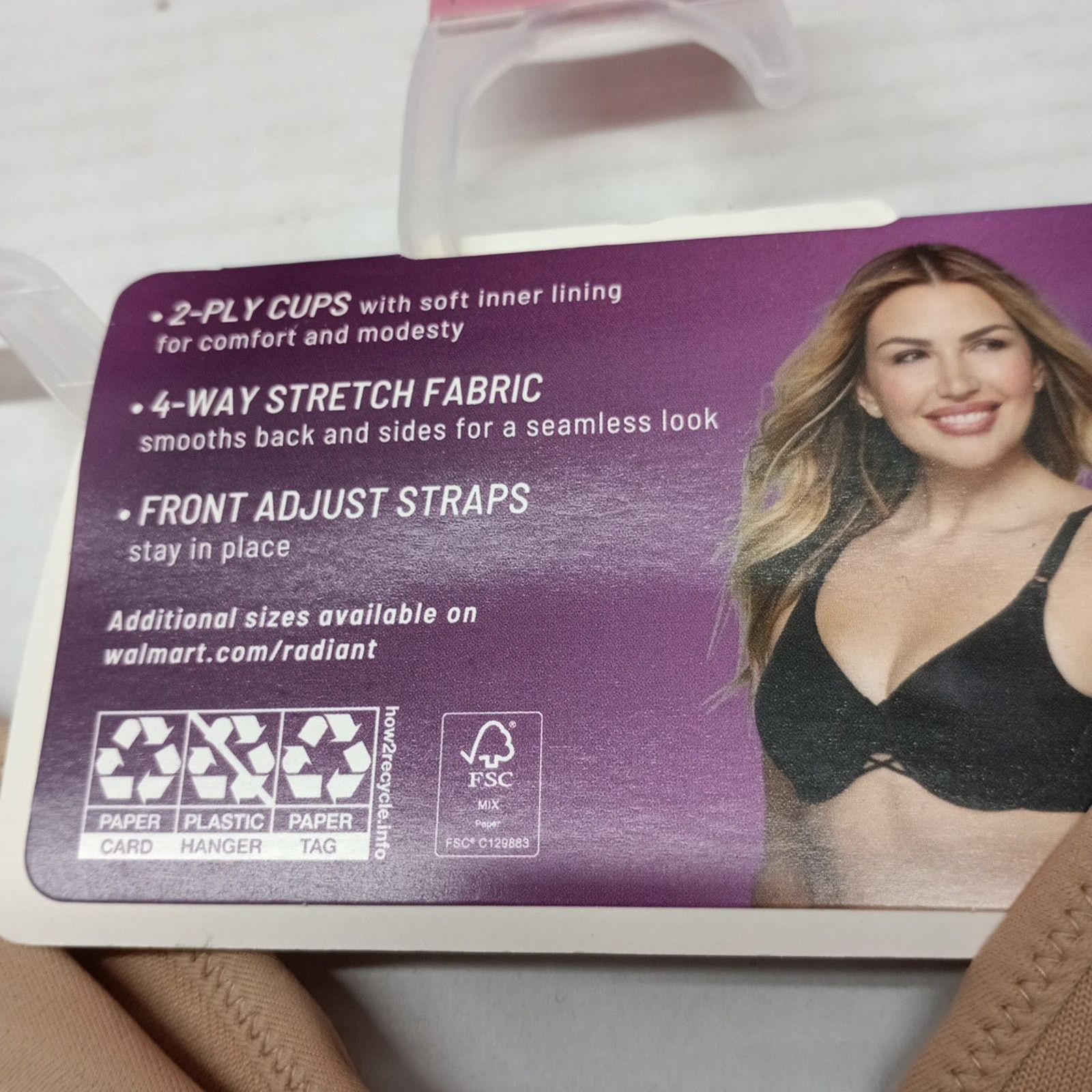 Other Vanity Fair Radiant Women's Underwire Bra 40D Honey Beige Size ONE SIZE - 4 Thumbnail