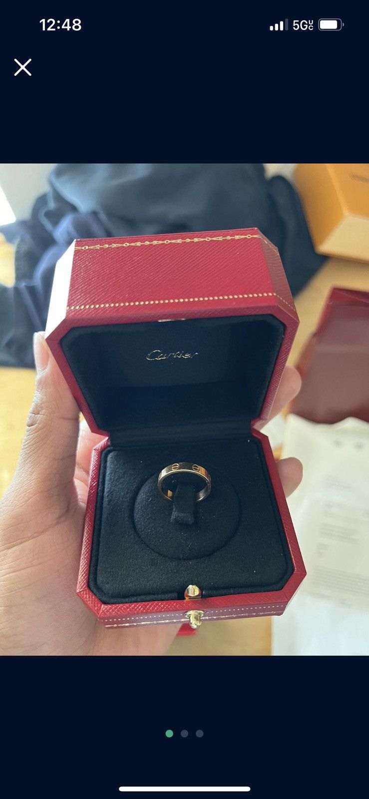 Cartier love band size 8.5