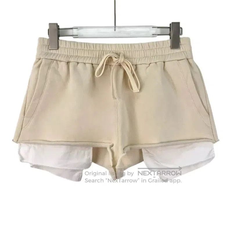Miu Miu Miu Miu Beige Cotton Women's Shorts . Size 23" - 1 Thumbnail