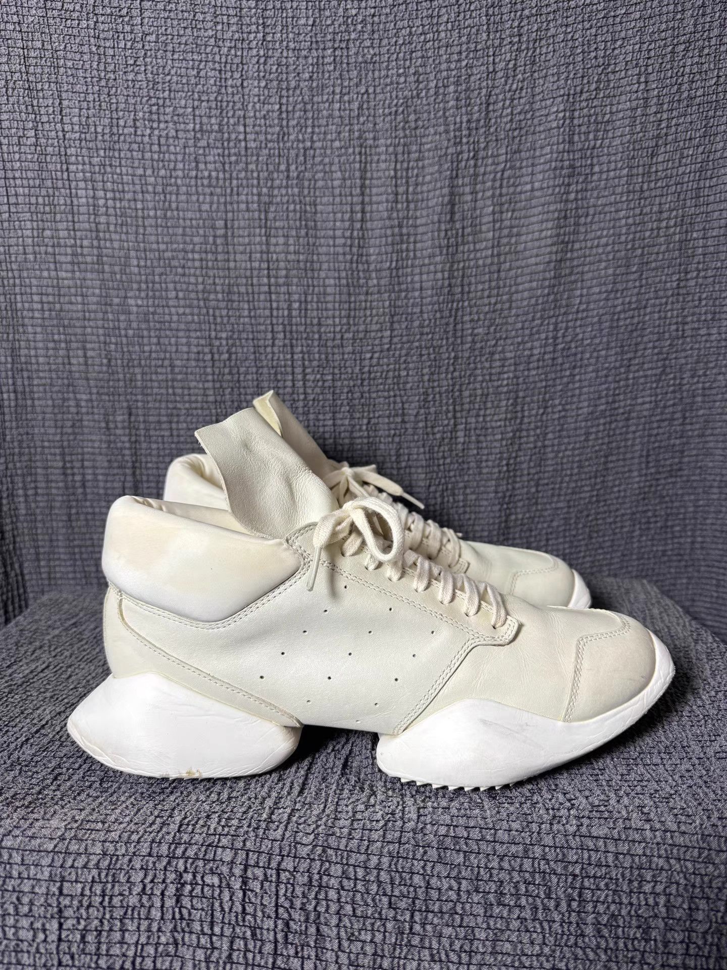 Rick Owens Rick Owens X Adidas mainline low-top hoof sneakers Size US 7.5 / EU 40-41 - 4 Thumbnail