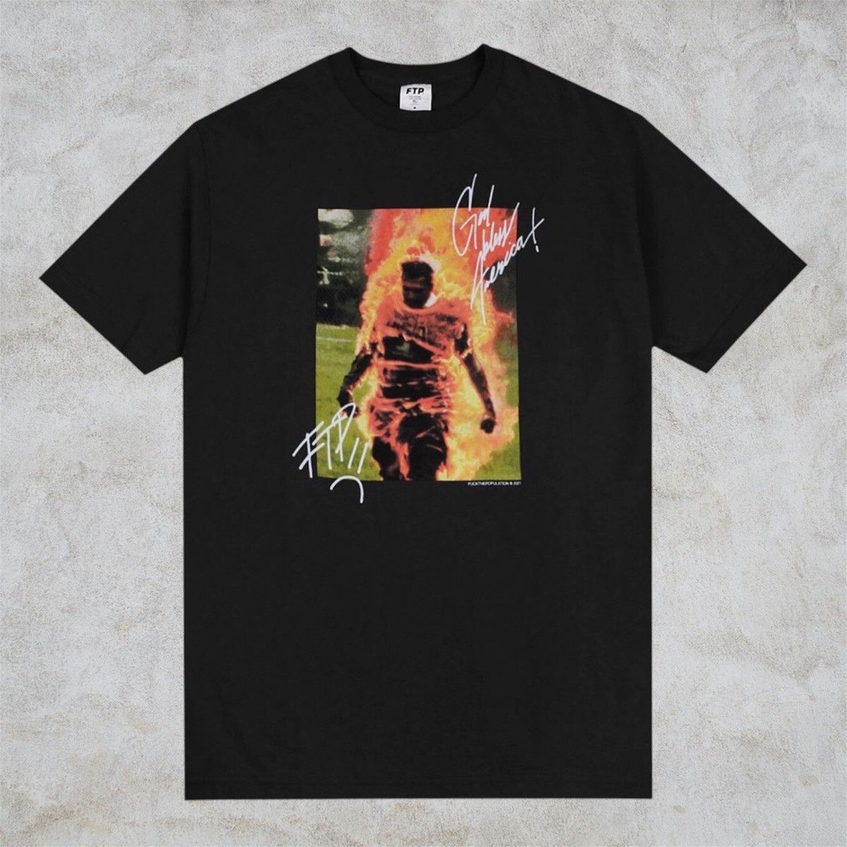 Fuck The Population Ftp Self-Immolation Tee Size US M / EU 48-50 / 2 - 1 Preview