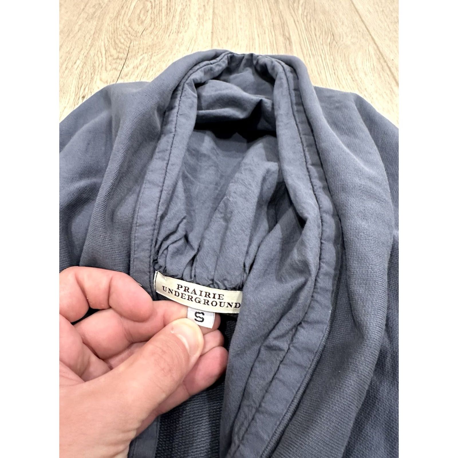 Vintage VINTAGE Prairie Underground Cloak Hoodie Jacket Blue Size S Long Sleeve Casual Size S / US 4 / IT 40 - 6 Thumbnail