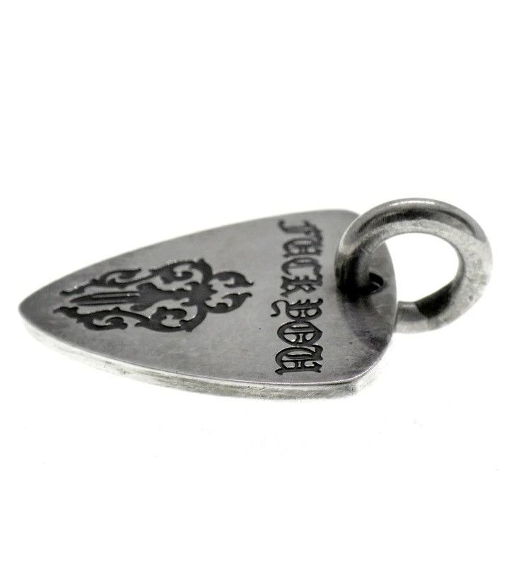 Chrome Hearts Chrome hearts silver Fuck You guitar pick pendant Size ONE SIZE - 4 Thumbnail