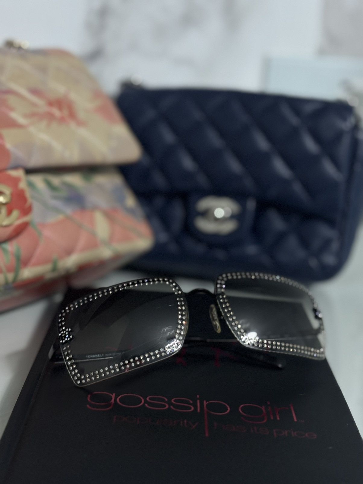 Chanel Vintage Chanel 4105-B Crystal Rimless Sunglasses — Y2K Icon Size ONE SIZE - 7 Thumbnail
