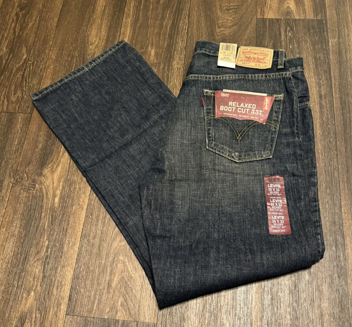 Levi's Levi's 557 Relaxed Boot Cut Jeans, Size 36x32 Size US 36 / EU 52 - 1 Thumbnail